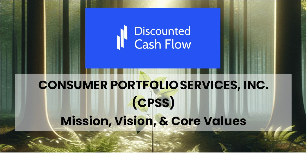 Mission Statement, Vision, & Core Values (2025) of Consumer Portfolio