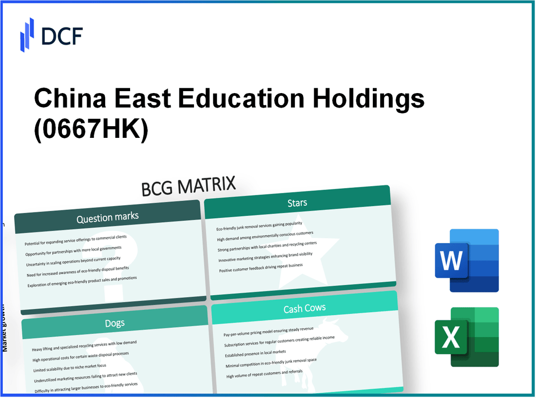 China East Education Holdings Limited (0667.HK): BCG Matrix