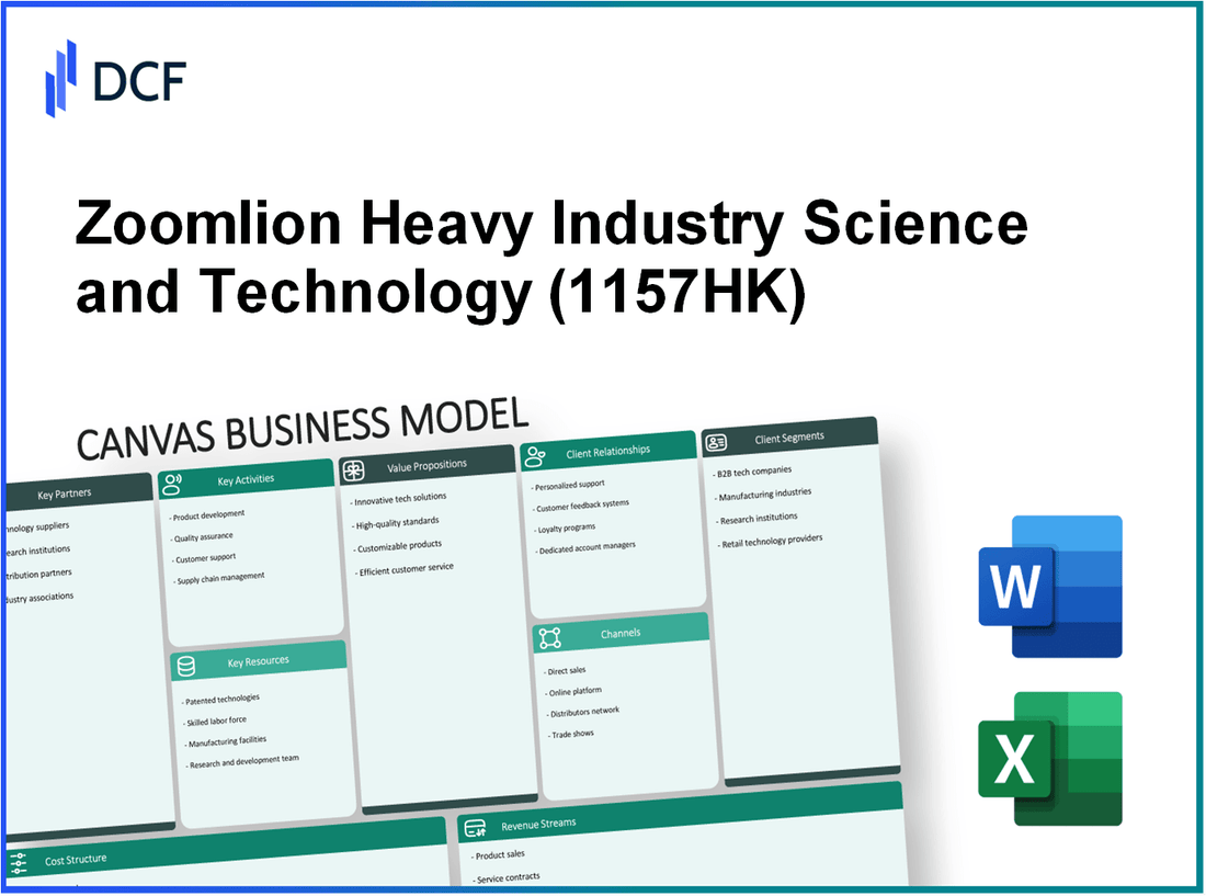 Zoomlion Heavy Industry Science and Technology Co., Ltd. (1157.HK): Canvas Business Model