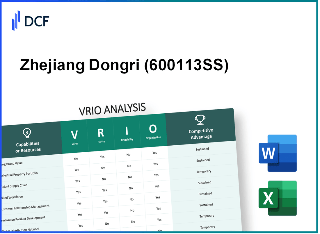 Zhejiang Dongri Limited Company (600113.SS): VRIO Analysis