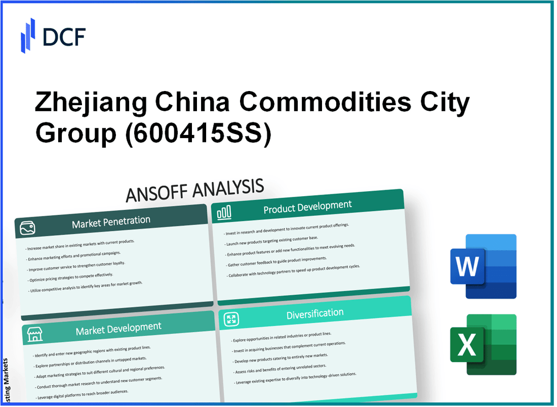 Zhejiang China Commodities City Group Co., Ltd. (600415.SS): Ansoff Matrix
