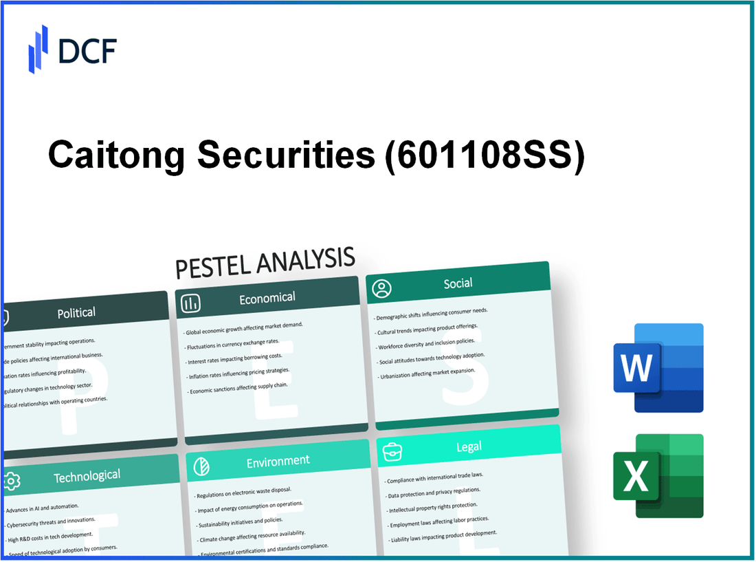 Caitong Securities Co.,Ltd. (601108.SS): PESTEL Analysis
