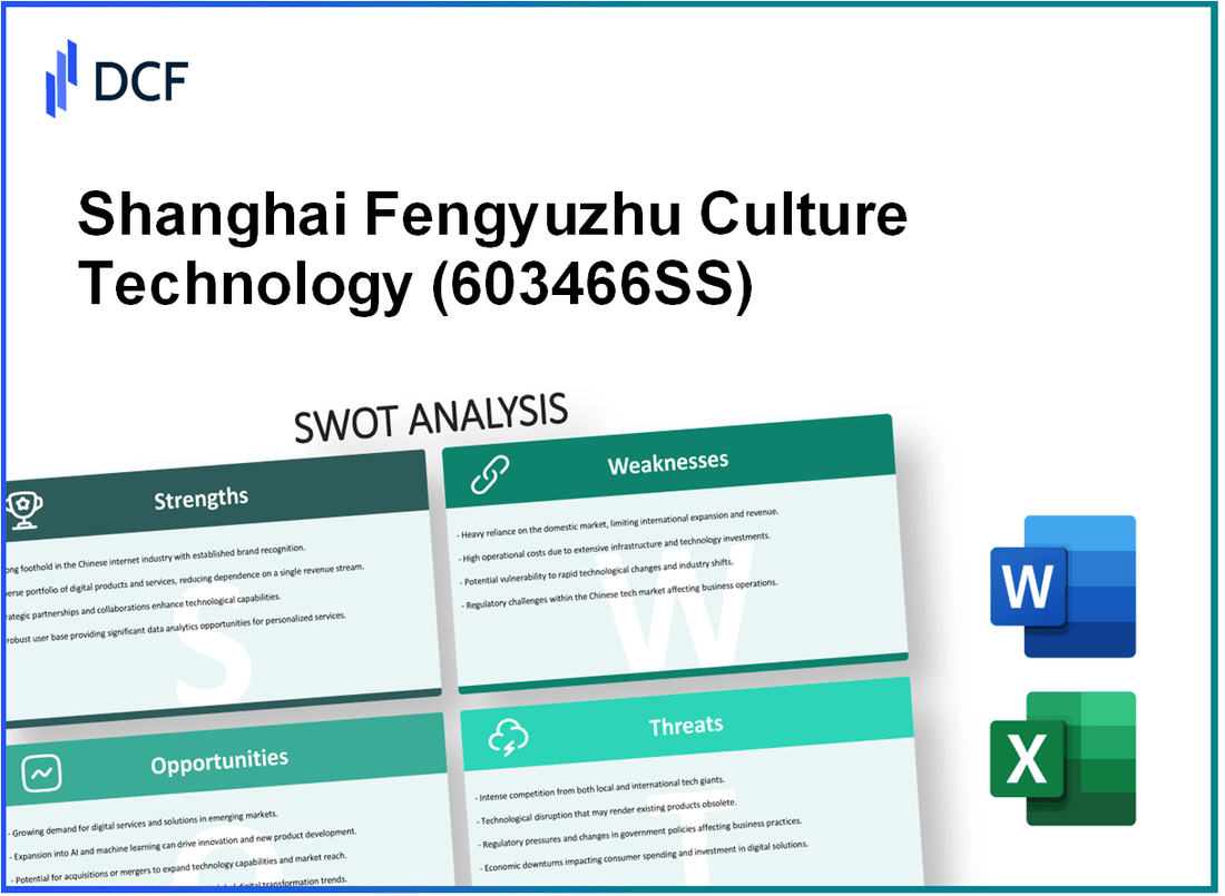 Shanghai Fengyuzhu Culture Technology Co., Ltd. (603466.SS): SWOT Analysis