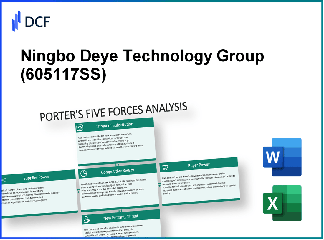 Ningbo Deye Technology Group (605117.SS): Porter's 5 Forces Analysis