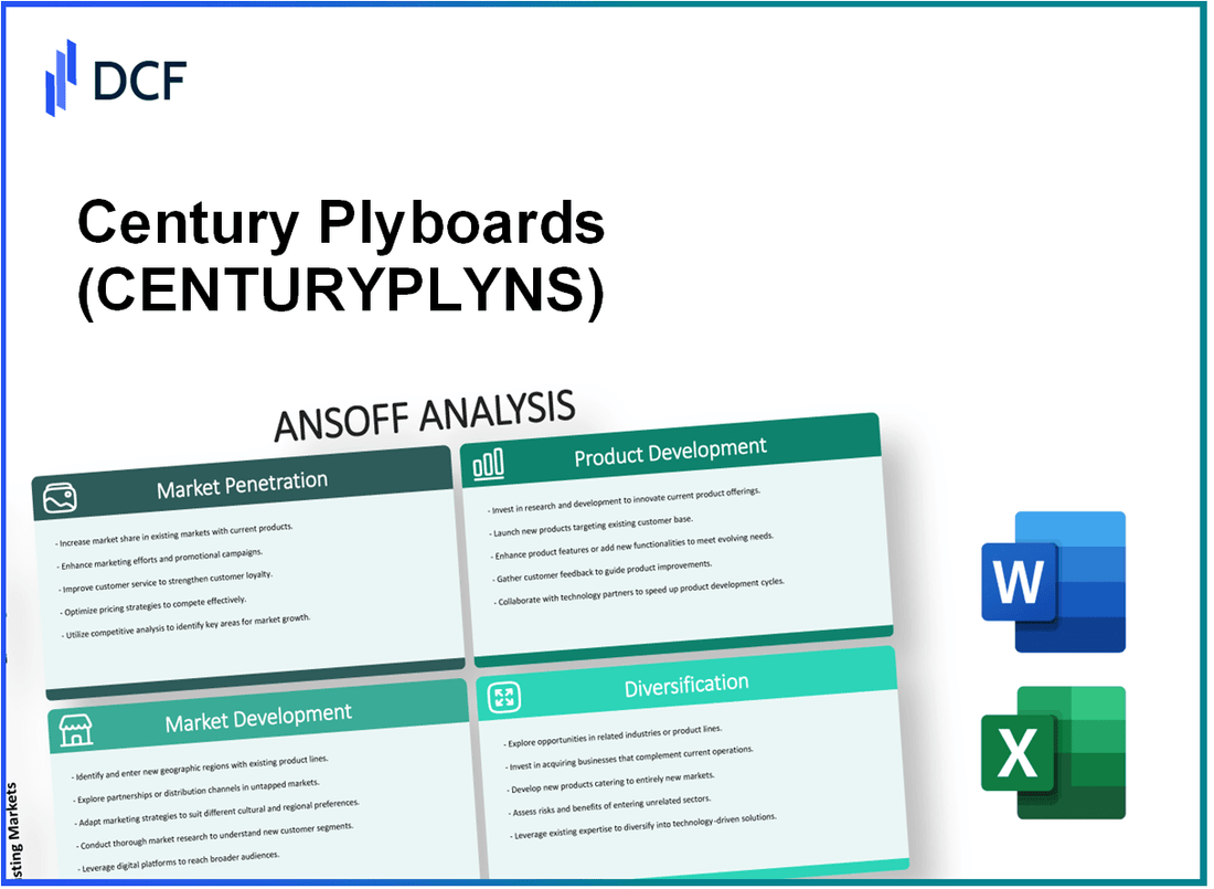 Century Plyboards Limited (CENTURYPLY.NS): Ansoff Matrix