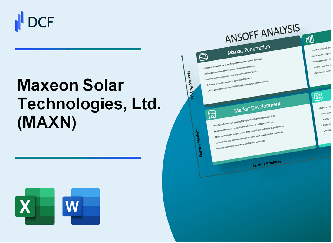 Maxeon Solar Technologies, Ltd. (MAXN) ANSOFF Matrix