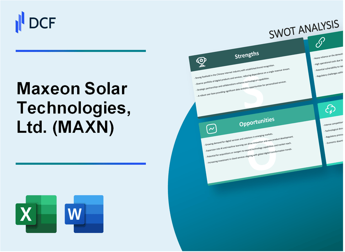 Maxeon Solar Technologies, Ltd. (MAXN) SWOT Analysis