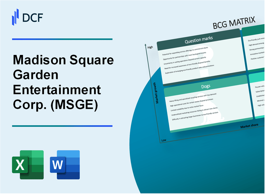 Madison Square Garden Entertainment Corp. (MSGE) BCG Matrix
