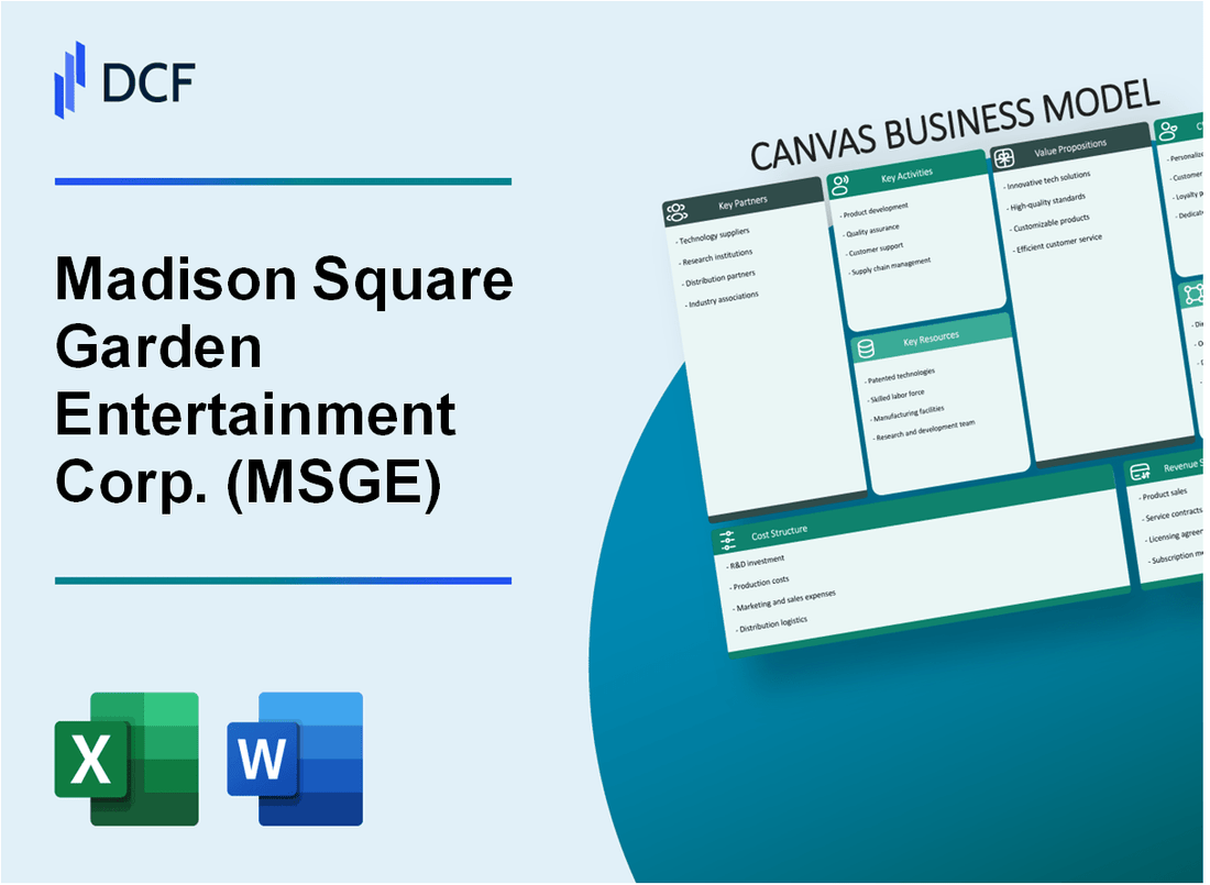 Madison Square Garden Entertainment Corp. (MSGE) Business Model Canvas