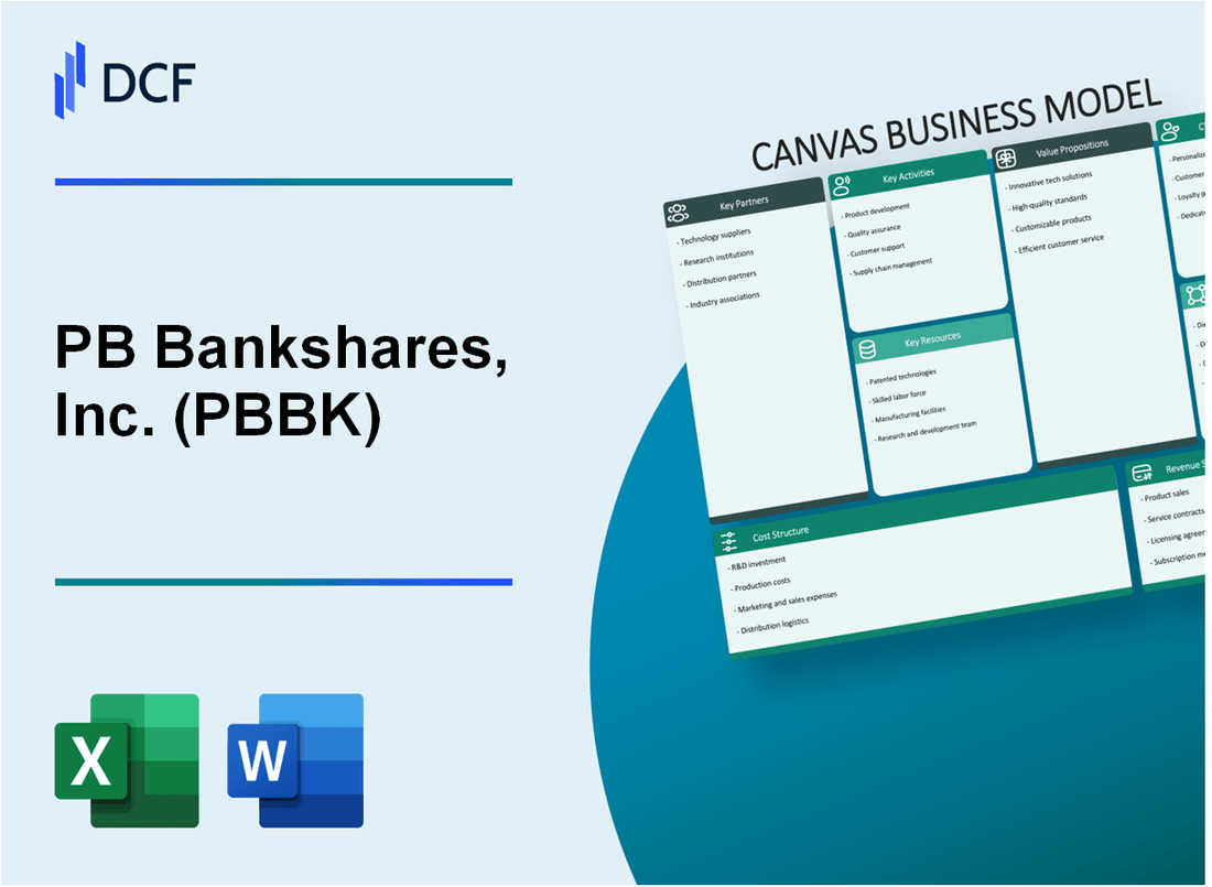 PB Bankshares, Inc. (PBBK) Business Model Canvas
