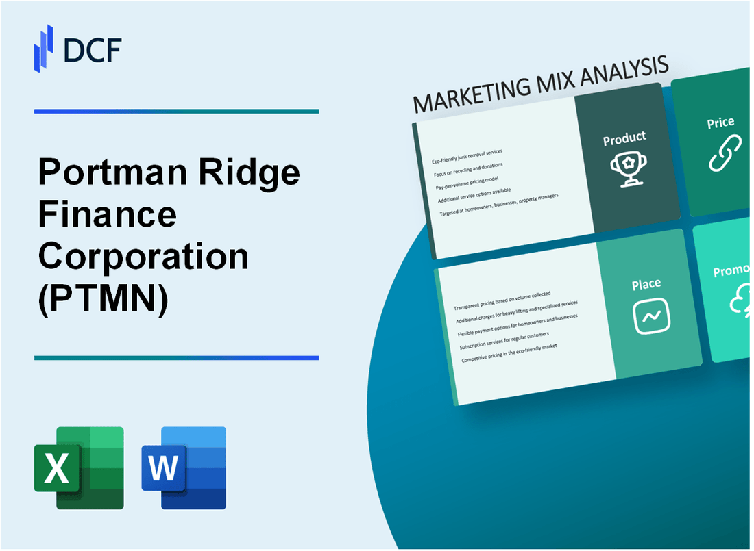 Portman Ridge Finance Corporation (PTMN) Marketing Mix