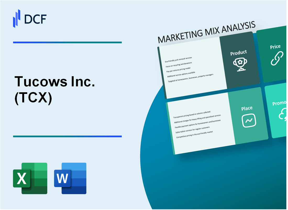 Tucows Inc. (TCX) Marketing Mix
