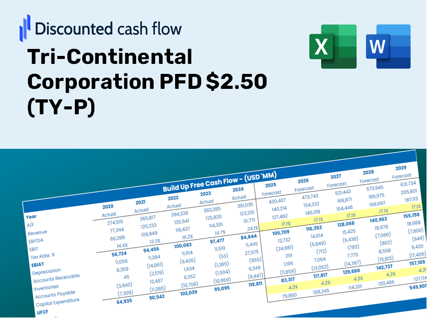 Tri-Continental Corporation PFD $2.50 (TY-P) DCF Valuation