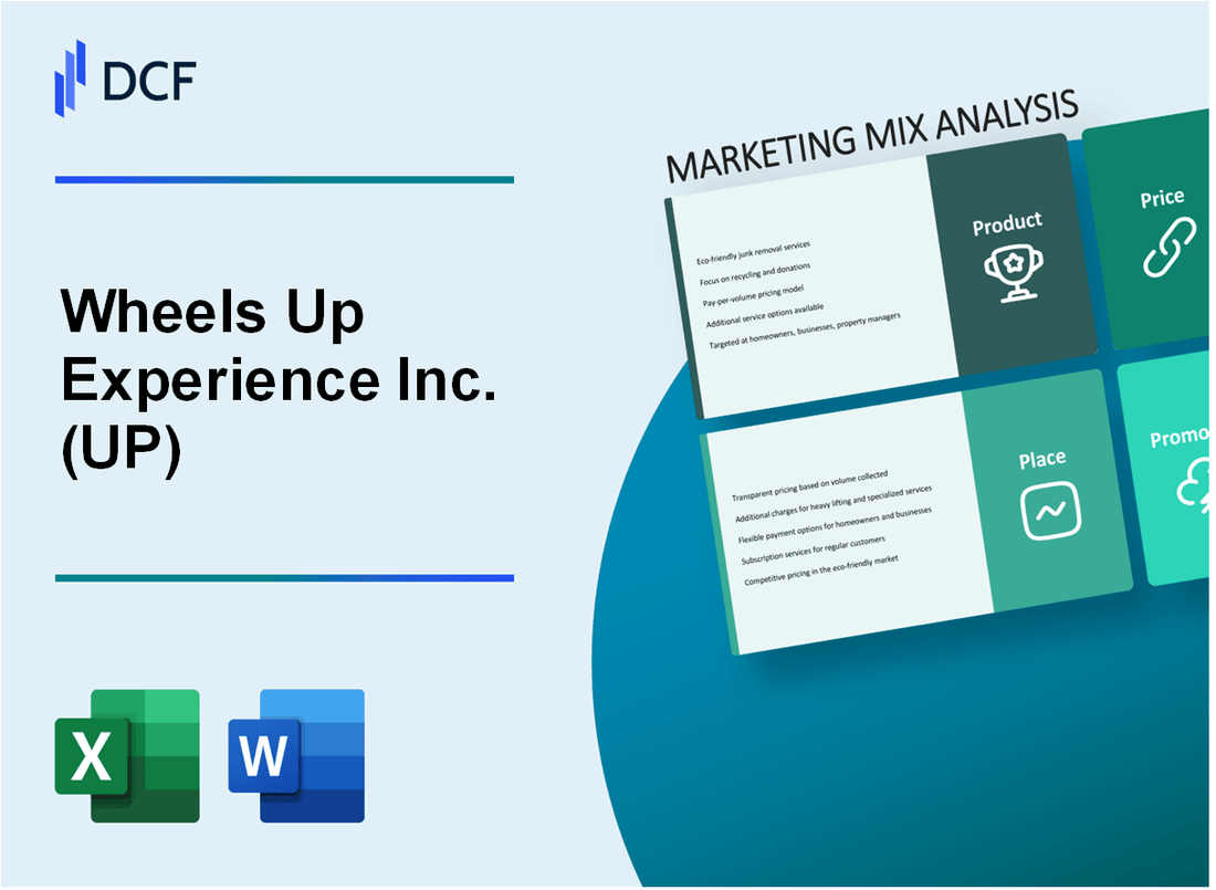 Wheels Up Experience Inc. (UP) Marketing Mix
