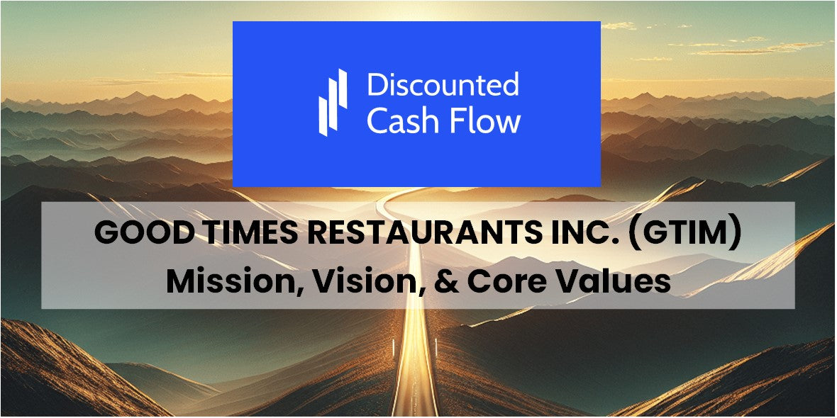 Mission Statement, Vision, & Core Values (2025) of Good Times ...