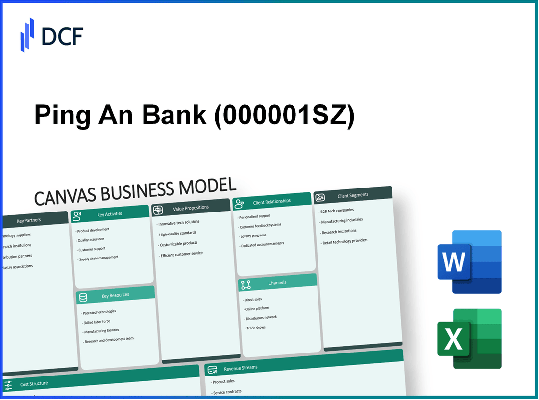 Ping An Bank Co., Ltd. (000001.SZ): Canvas Business Model