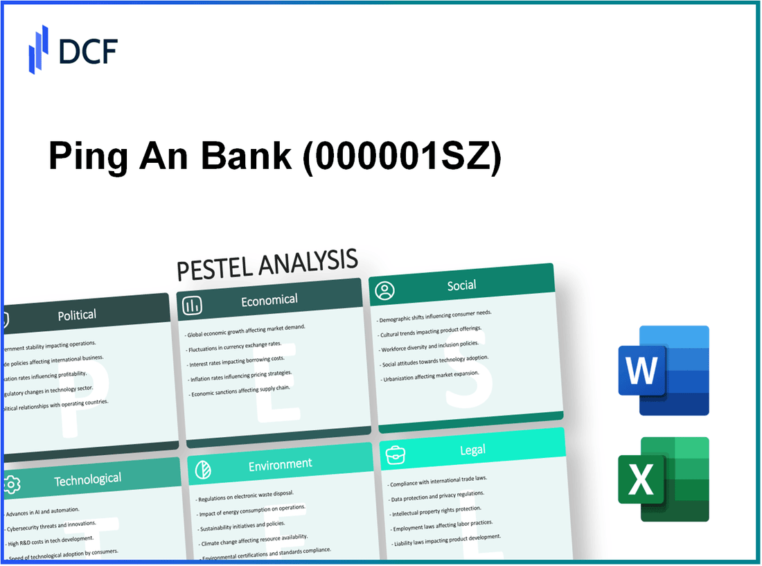 Ping An Bank Co., Ltd. (000001.SZ): PESTEL Analysis