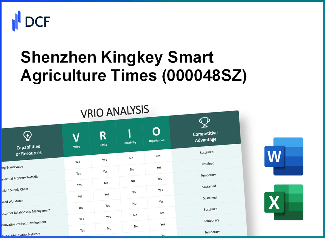 Shenzhen Kingkey Smart Agriculture Times Co.,Ltd (000048.SZ): VRIO Analysis