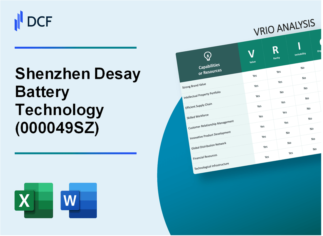 Shenzhen Desay Battery Technology Co., Ltd. (000049.SZ): VRIO Analysis