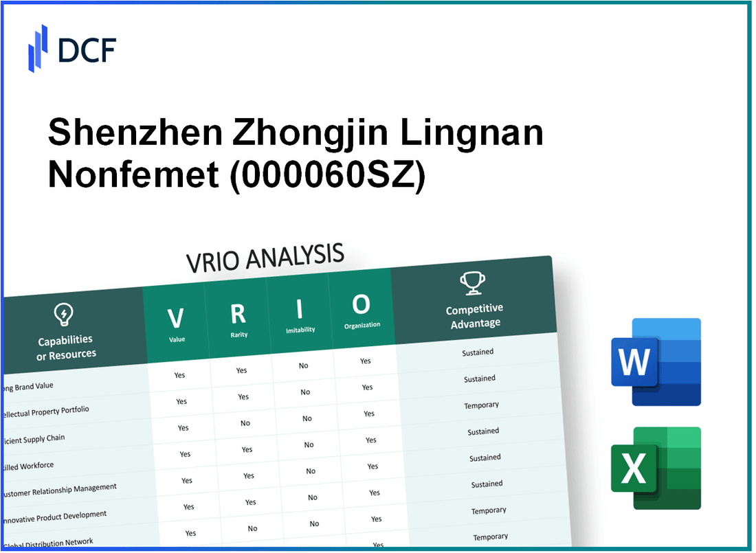 Shenzhen Zhongjin Lingnan Nonfemet Co. Ltd. (000060.SZ): VRIO Analysis