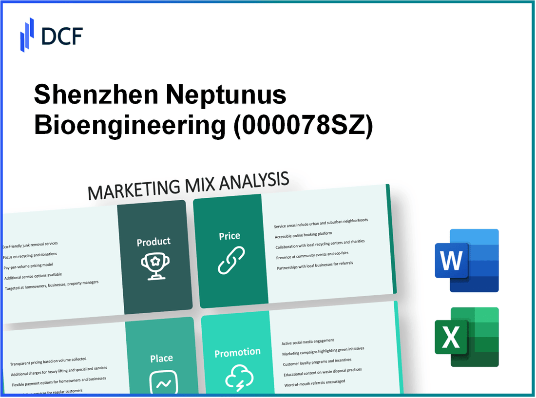 Shenzhen Neptunus Bioengineering Co., Ltd. (000078.SZ): Marketing Mix Analysis