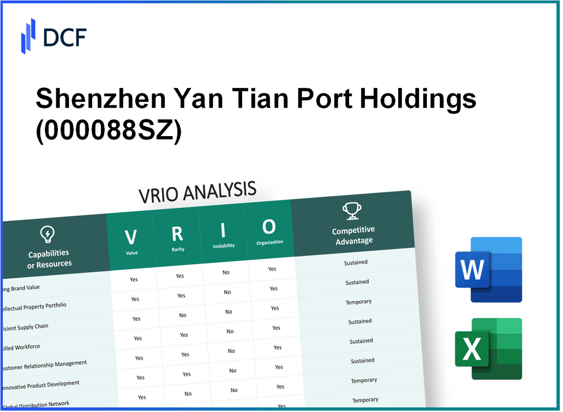 Shenzhen Yan Tian Port Holdings Co.,Ltd. (000088.SZ): VRIO Analysis