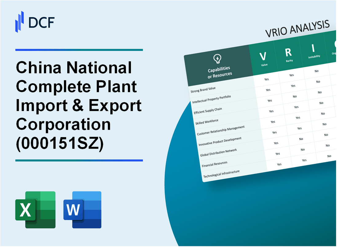 China National Complete Plant Import & Export Corporation Limited (000151.SZ): VRIO Analysis