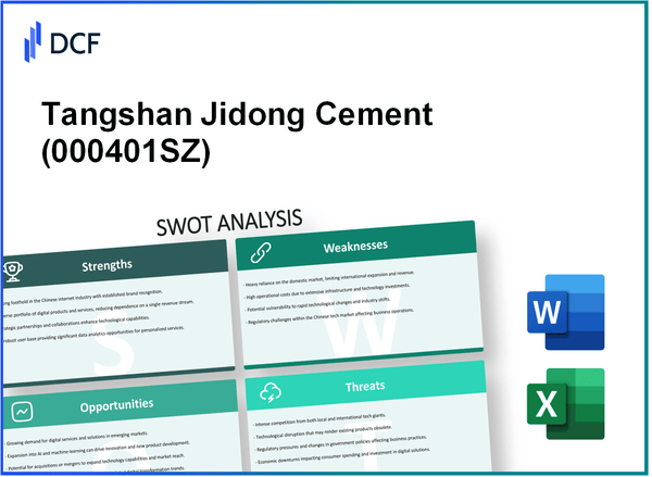 Tangshan Jidong Cement Co.,Ltd. (000401.SZ): SWOT Analysis