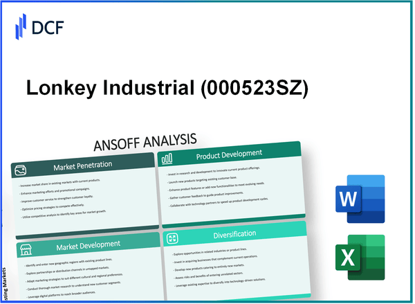 Lonkey Industrial Co.,Ltd.Guangzhou (000523.SZ): Ansoff Matrix