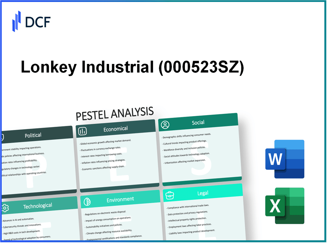 Lonkey Industrial Co.,Ltd.Guangzhou (000523.SZ): PESTEL Analysis