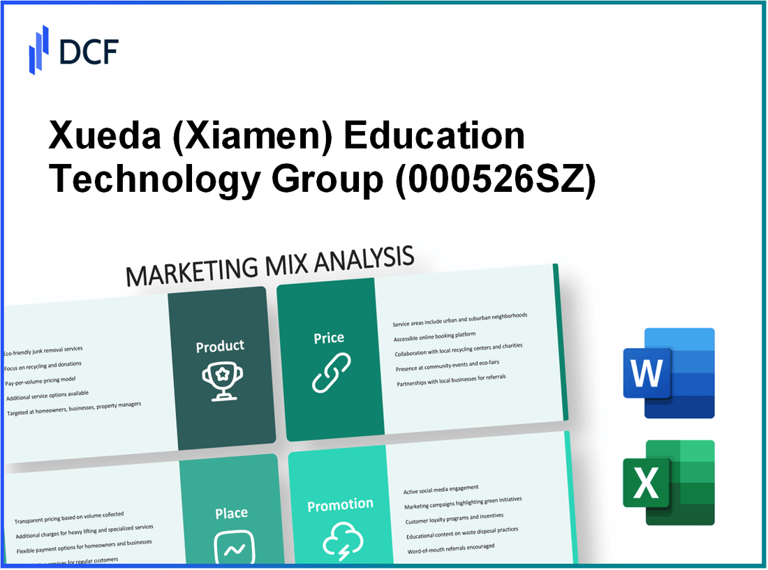 Xueda Education Technology Group Co., Ltd. (000526.SZ): Marketing Mix Analysis