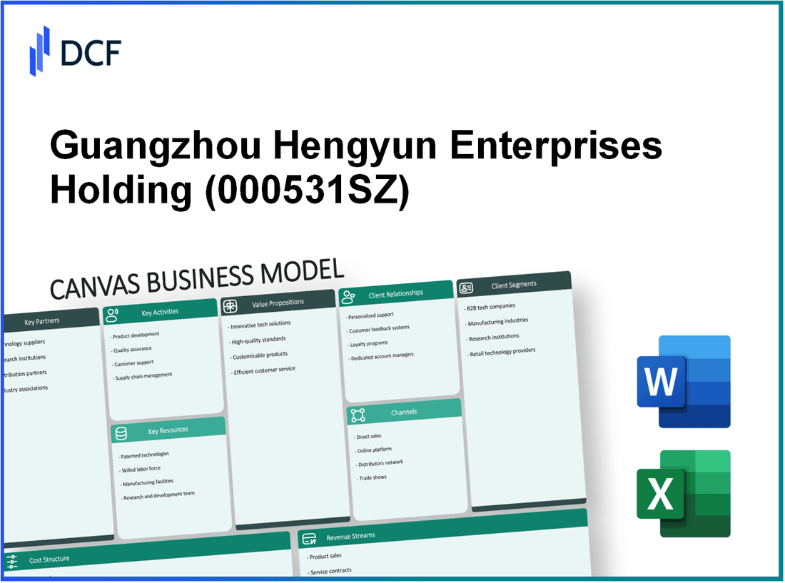 Guangzhou Hengyun Enterprises Holding Ltd (000531.SZ): Canvas Business Model