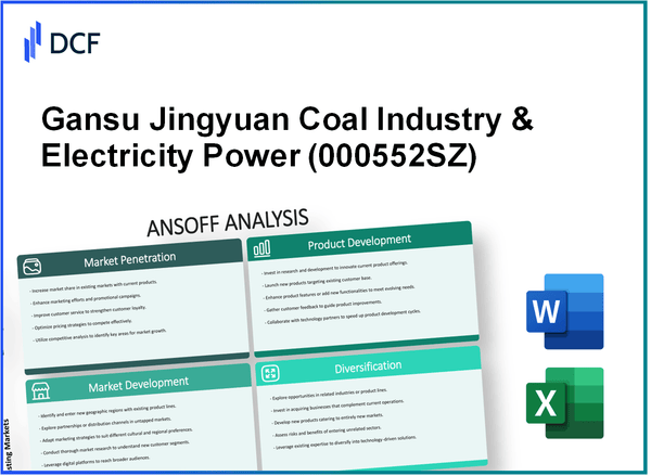 Gansu Jingyuan Coal Industry & Electricity Power Co., Ltd (000552.SZ): Ansoff Matrix