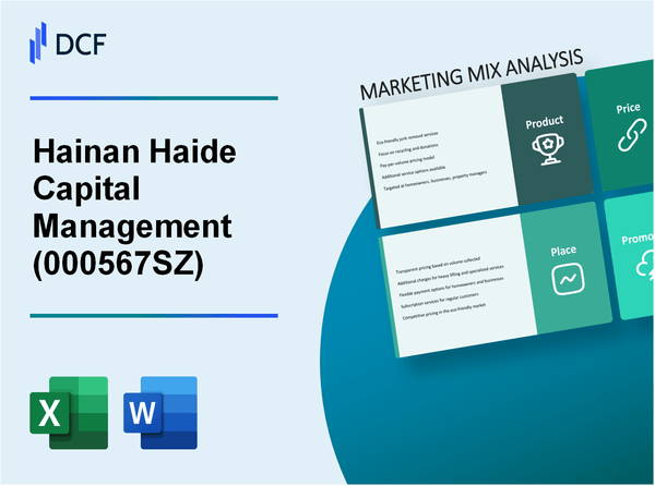 Hainan Haide Capital Management Co., Ltd. (000567.SZ): Marketing Mix Analysis