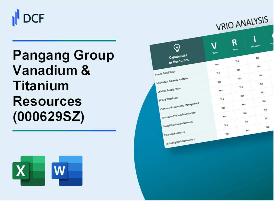 Pangang Group Vanadium & Titanium Resources Co., Ltd. (000629.SZ): VRIO Analysis