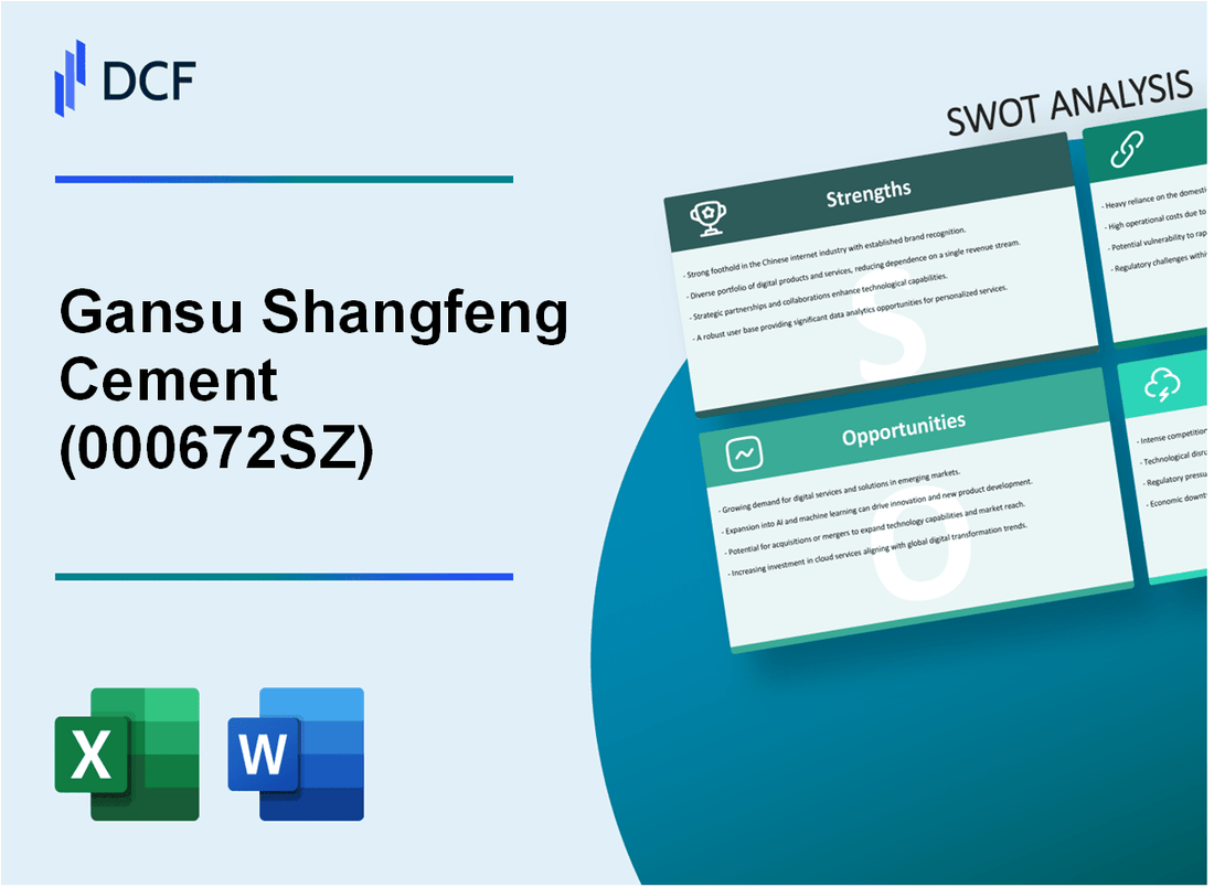 Gansu Shangfeng Cement Co.,Ltd (000672.SZ): SWOT Analysis