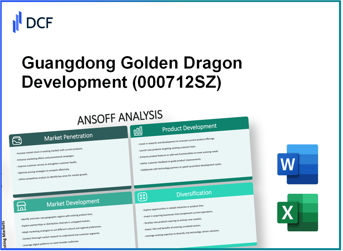 Guangdong Golden Dragon Development Inc. (000712.SZ): Ansoff Matrix