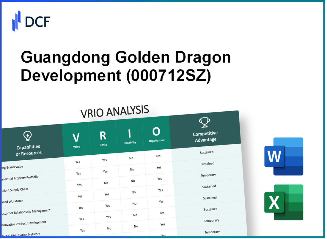 Guangdong Golden Dragon Development Inc. (000712.SZ): VRIO Analysis