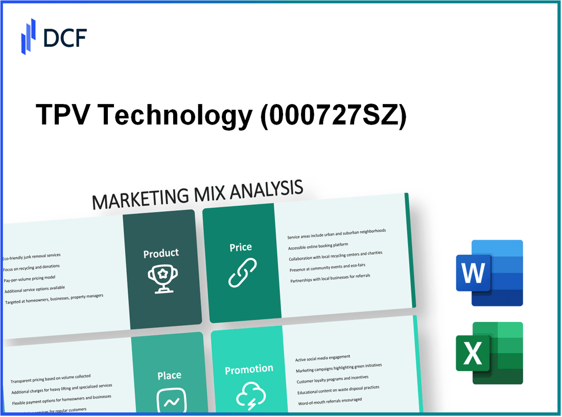 TPV Technology Co., Ltd. (000727.SZ): Marketing Mix Analysis