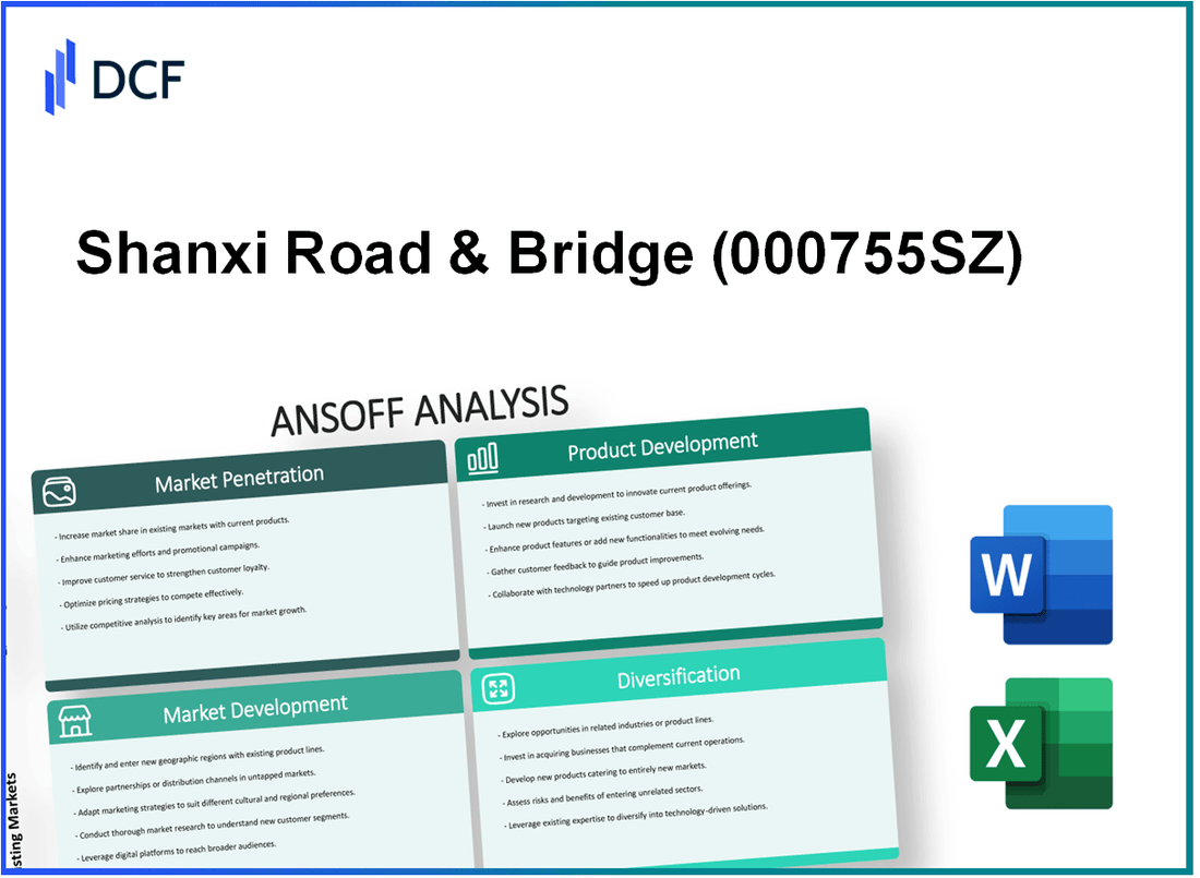 Shanxi Road & Bridge Co.,Ltd. (000755.SZ): Ansoff Matrix