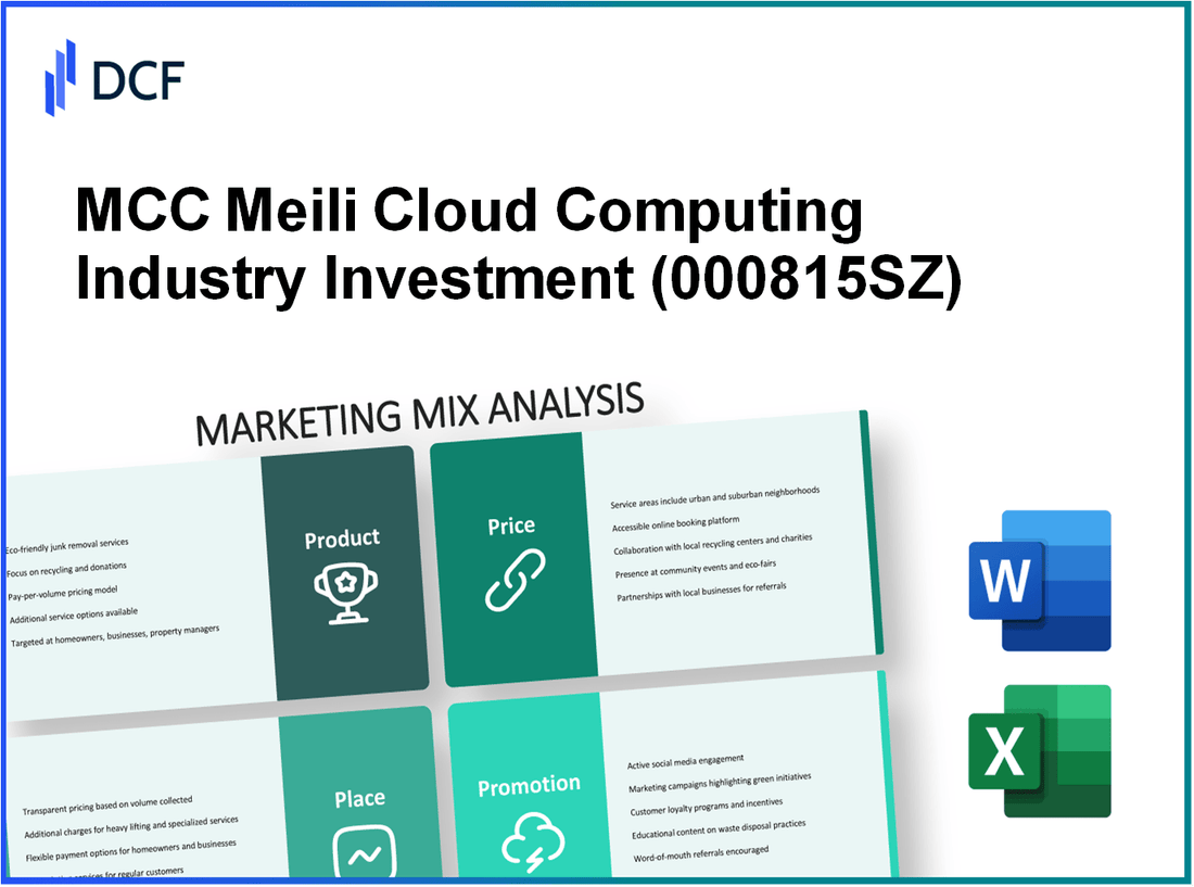 MCC Meili Cloud Computing Industry Investment Co., Ltd. (000815.SZ): Marketing Mix Analysis