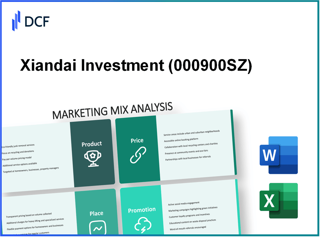 Xiandai Investment Co.,Ltd (000900.SZ): Marketing Mix Analysis