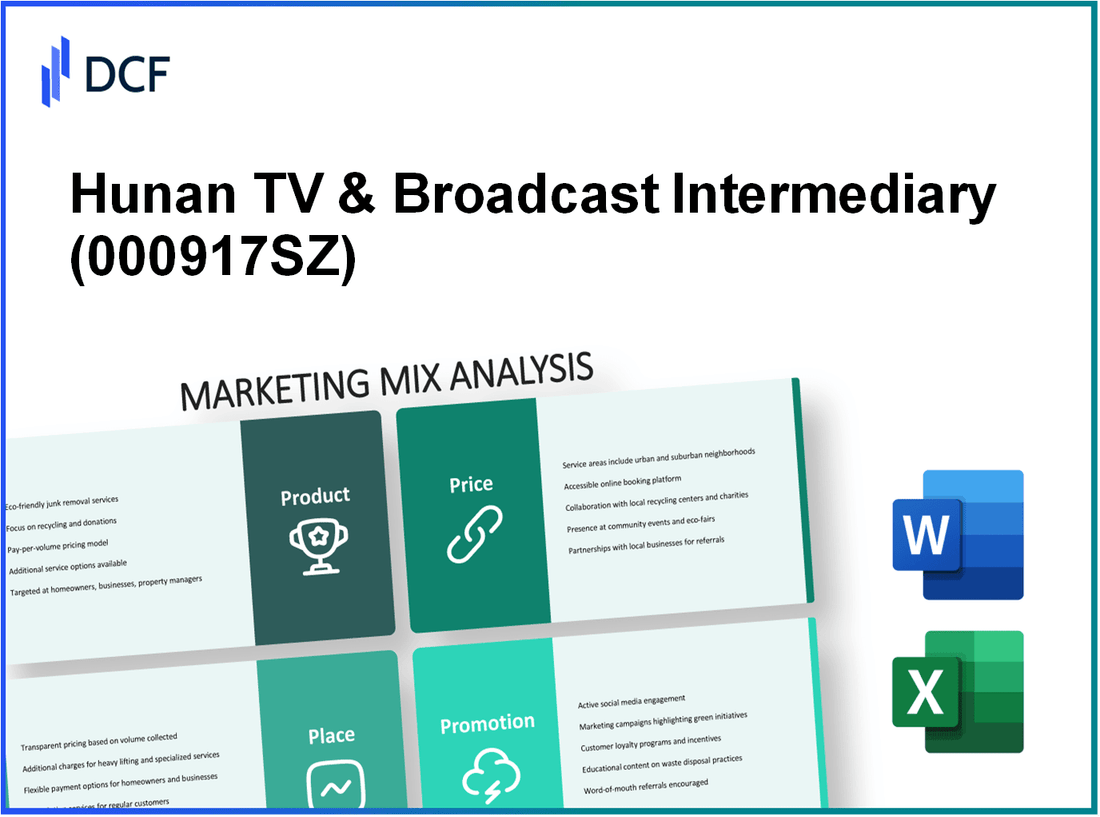 Hunan TV & Broadcast Intermediary Co., Ltd. (000917.SZ): Marketing Mix Analysis