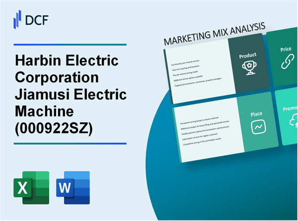 Harbin Electric Corporation Jiamusi Electric Machine CO.,Ltd (000922.SZ): Marketing Mix Analysis