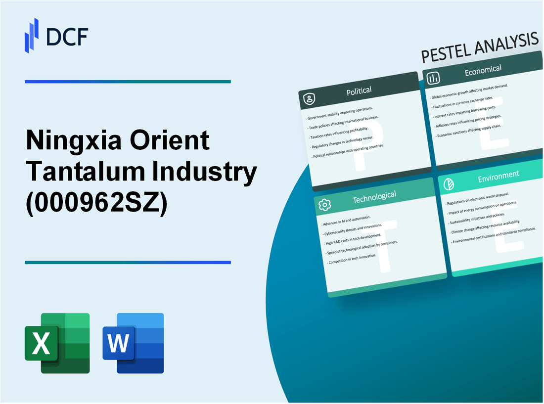 Ningxia Orient Tantalum Industry Co., Ltd. (000962.SZ): PESTEL Analysis