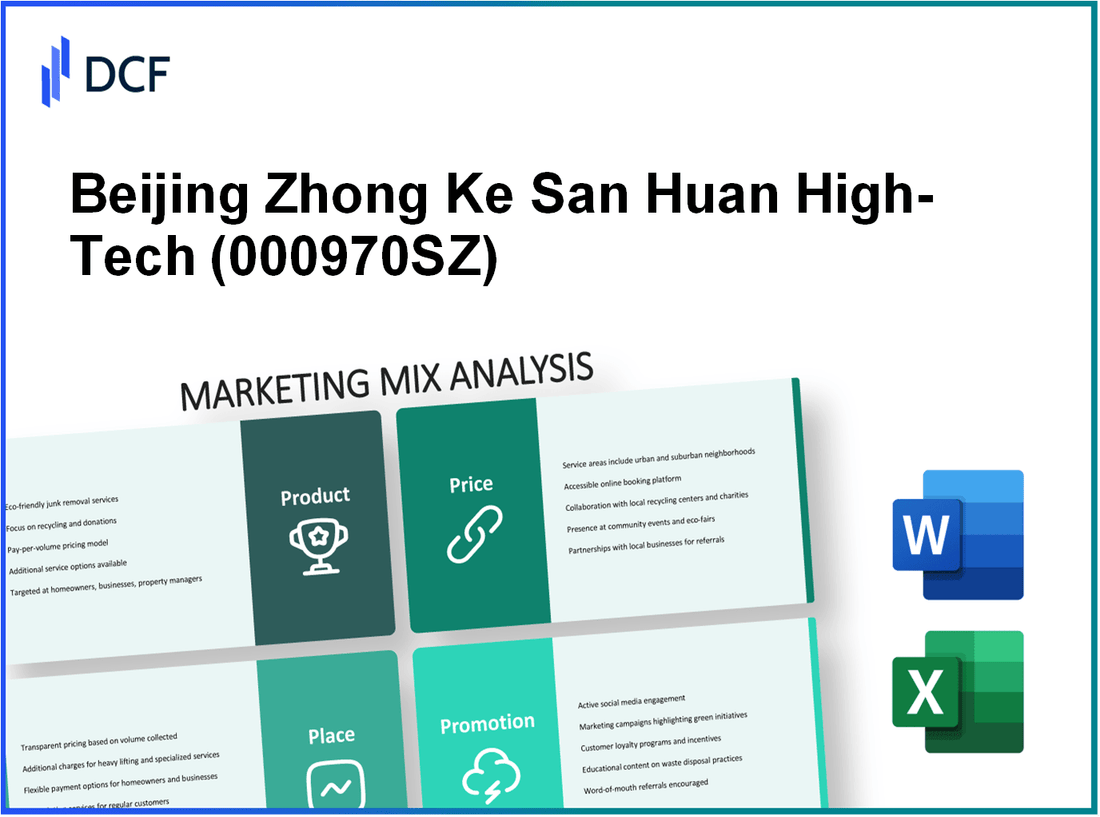 Beijing Zhong Ke San Huan High-Tech Co., Ltd. (000970.SZ): Marketing Mix Analysis