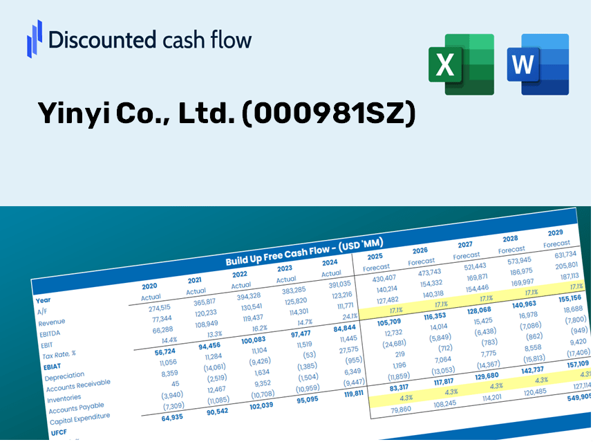 Yinyi Co., Ltd. (000981SZ) DCF Valuation