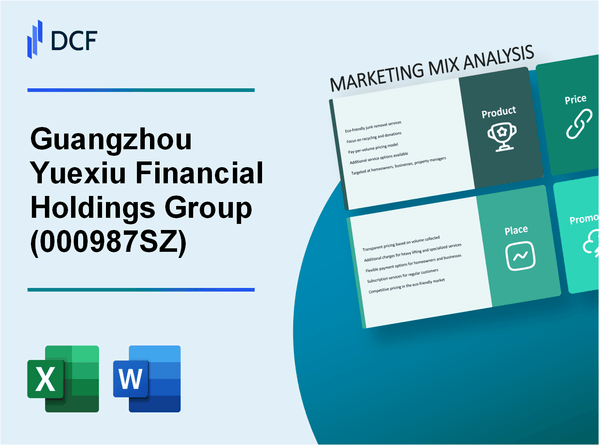 Guangzhou Yuexiu Financial Holdings Group Co., Ltd. (000987.SZ): Marketing Mix Analysis