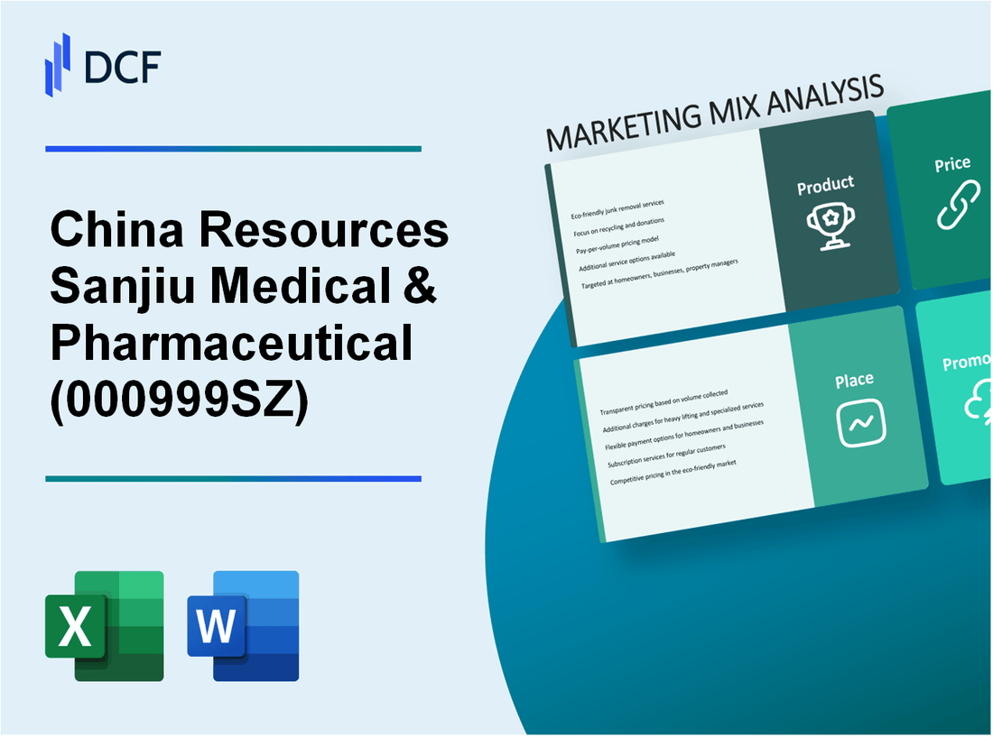 China Resources Sanjiu Medical & Pharmaceutical Co., Ltd. (000999.SZ): Marketing Mix Analysis