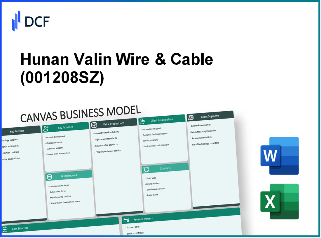 Hunan Valin Wire & Cable Co.,Ltd. (001208.SZ): Canvas Business Model